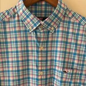 Vineyard Vines Tucker Performance Casual Button Down Shirt Size Medium
